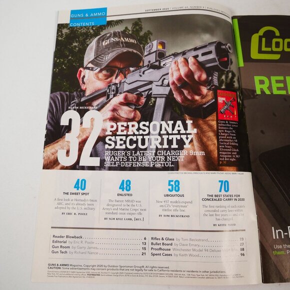 Guns & Ammo Magazine Assorted Lot Of 8 Issues from 2019-20 - Picture 15 of 16